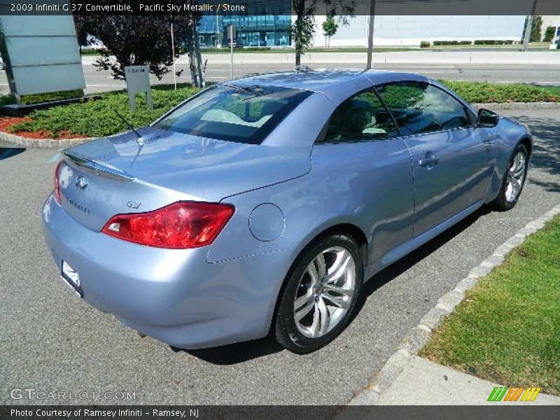 Pacific Sky Metallic / Stone 2009 Infiniti G 37 Convertible