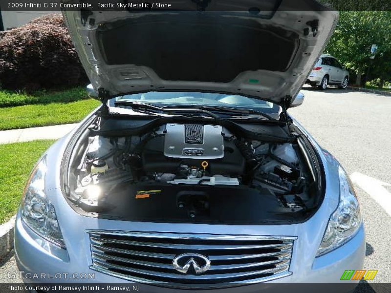 Pacific Sky Metallic / Stone 2009 Infiniti G 37 Convertible