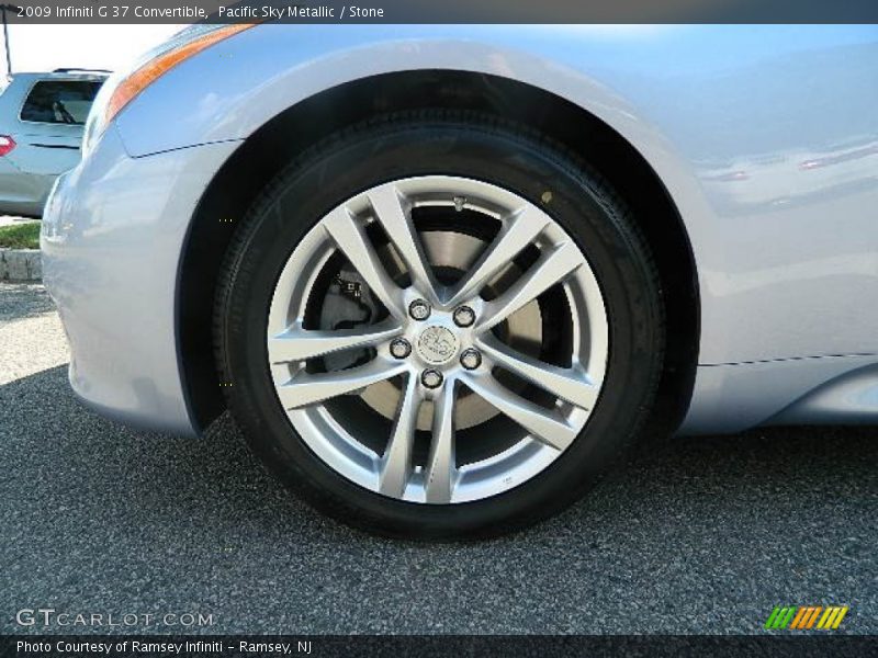 Pacific Sky Metallic / Stone 2009 Infiniti G 37 Convertible