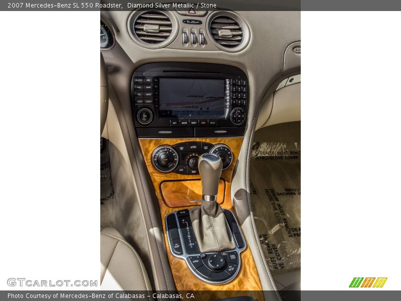 Diamond Silver Metallic / Stone 2007 Mercedes-Benz SL 550 Roadster