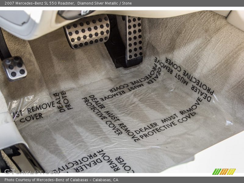 Diamond Silver Metallic / Stone 2007 Mercedes-Benz SL 550 Roadster