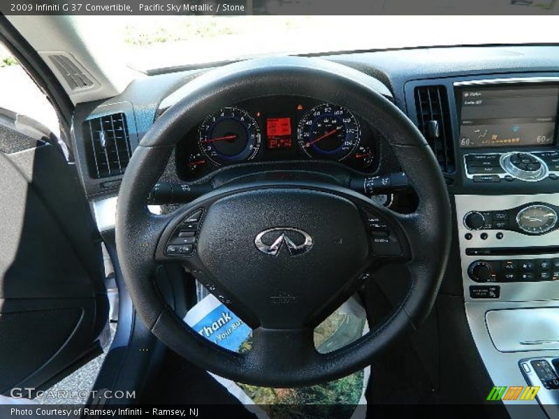 Pacific Sky Metallic / Stone 2009 Infiniti G 37 Convertible