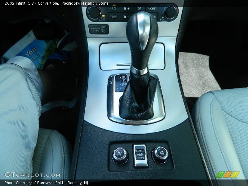 Pacific Sky Metallic / Stone 2009 Infiniti G 37 Convertible