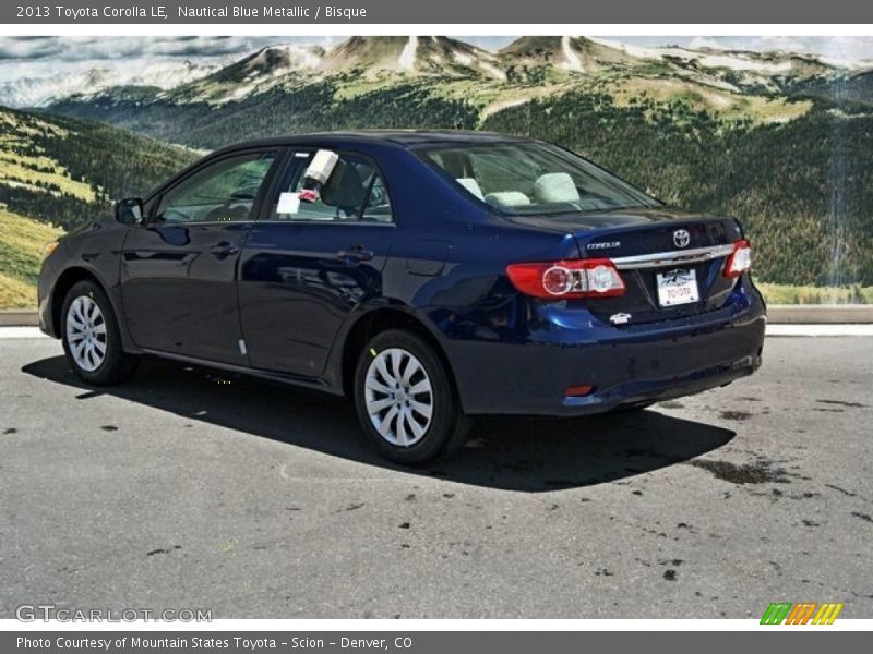 Nautical Blue Metallic / Bisque 2013 Toyota Corolla LE