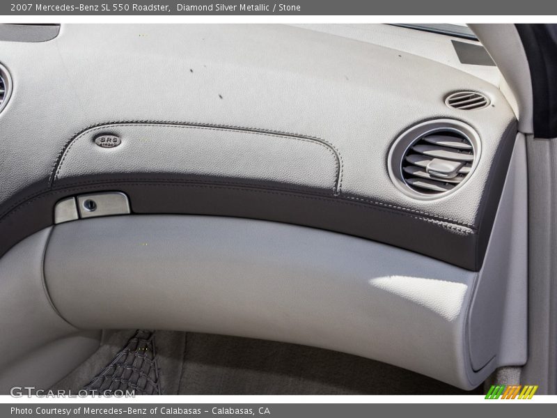 Diamond Silver Metallic / Stone 2007 Mercedes-Benz SL 550 Roadster