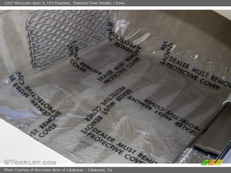 Diamond Silver Metallic / Stone 2007 Mercedes-Benz SL 550 Roadster