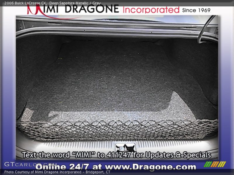 Deep Sapphire Metallic / Gray 2006 Buick LaCrosse CX