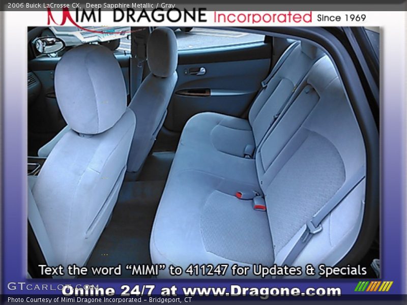 Deep Sapphire Metallic / Gray 2006 Buick LaCrosse CX