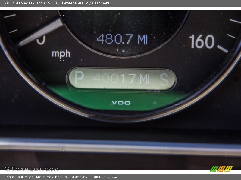 Pewter Metallic / Cashmere 2007 Mercedes-Benz CLS 550