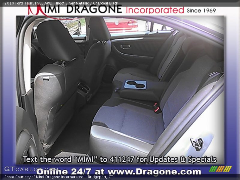 Ingot Silver Metallic / Charcoal Black 2010 Ford Taurus SEL AWD