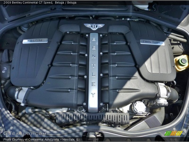  2009 Continental GT Speed Engine - 6.0L Twin-Turbocharged DOHC 48V VVT W12