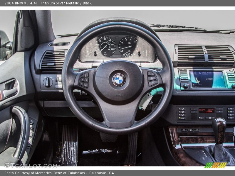 Titanium Silver Metallic / Black 2004 BMW X5 4.4i