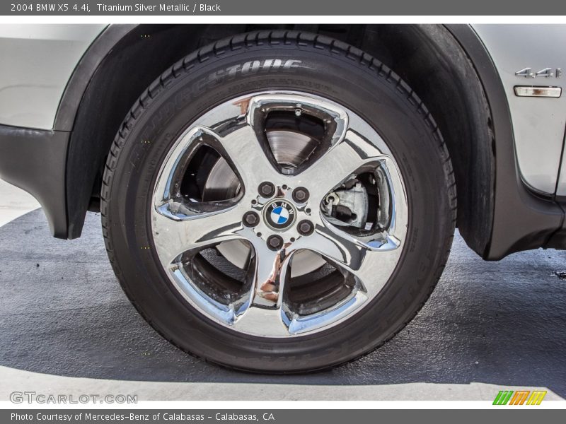 Titanium Silver Metallic / Black 2004 BMW X5 4.4i