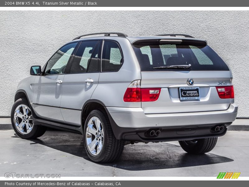 Titanium Silver Metallic / Black 2004 BMW X5 4.4i