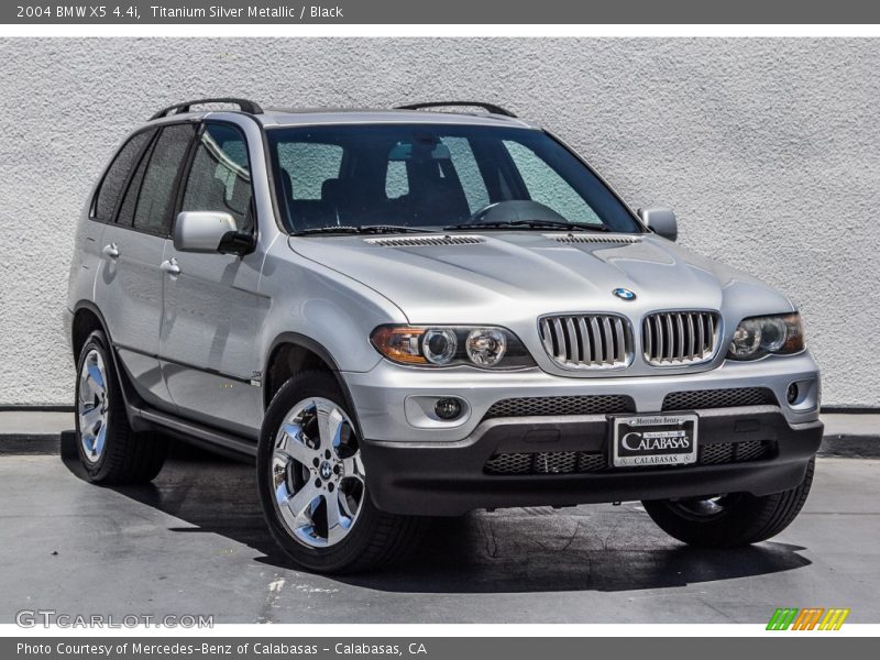 Titanium Silver Metallic / Black 2004 BMW X5 4.4i