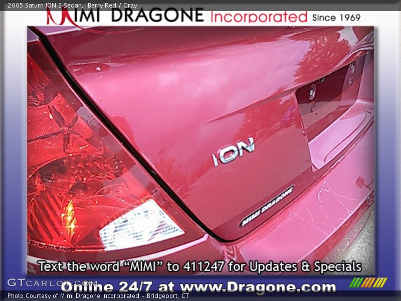 Berry Red / Gray 2005 Saturn ION 2 Sedan