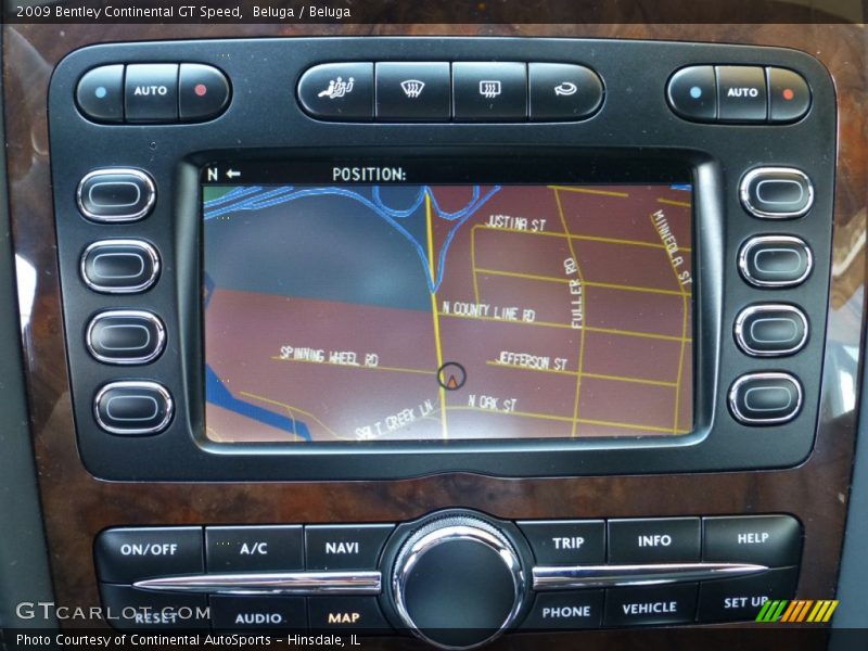 Navigation of 2009 Continental GT Speed