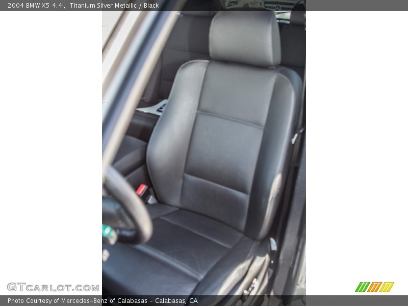 Titanium Silver Metallic / Black 2004 BMW X5 4.4i