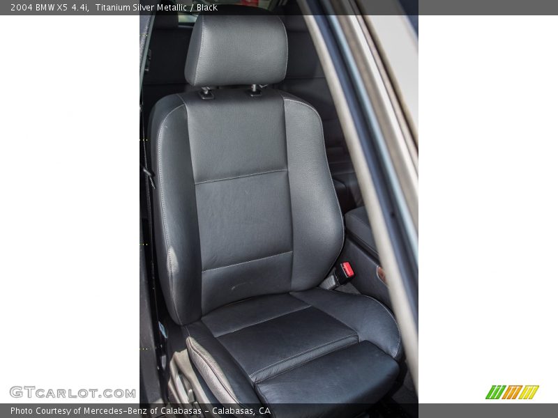 Titanium Silver Metallic / Black 2004 BMW X5 4.4i