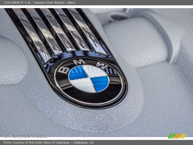Titanium Silver Metallic / Black 2004 BMW X5 4.4i