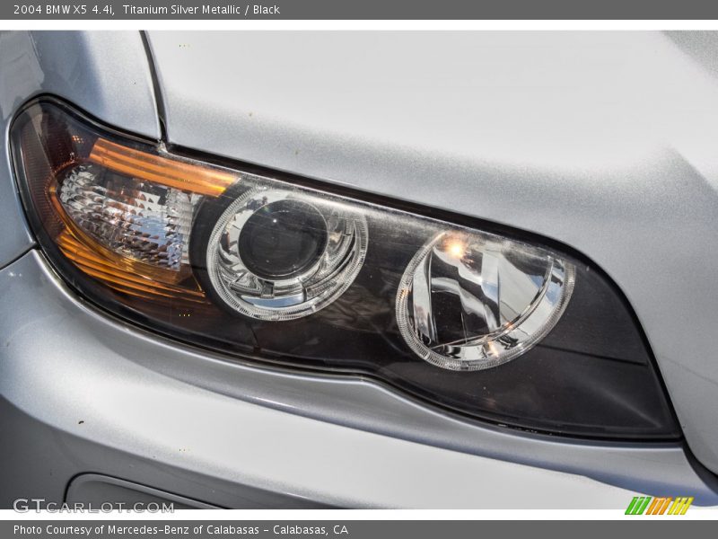 Titanium Silver Metallic / Black 2004 BMW X5 4.4i