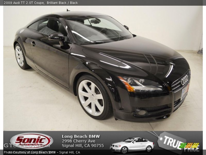 Brilliant Black / Black 2009 Audi TT 2.0T Coupe