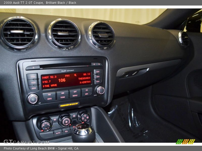 Brilliant Black / Black 2009 Audi TT 2.0T Coupe