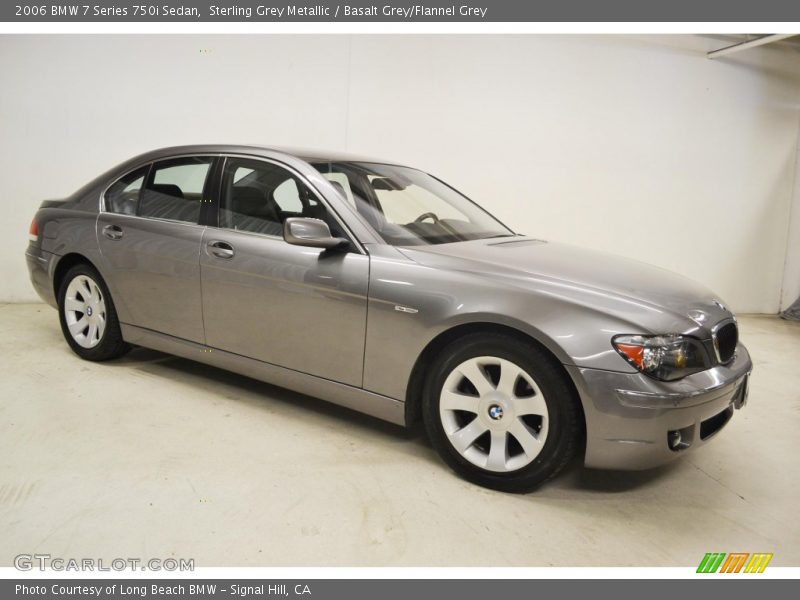 Sterling Grey Metallic / Basalt Grey/Flannel Grey 2006 BMW 7 Series 750i Sedan