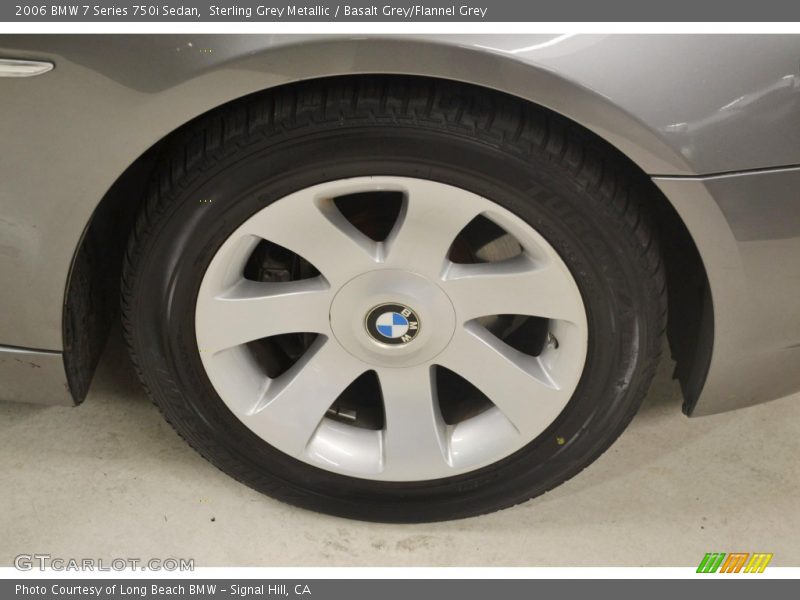 Sterling Grey Metallic / Basalt Grey/Flannel Grey 2006 BMW 7 Series 750i Sedan