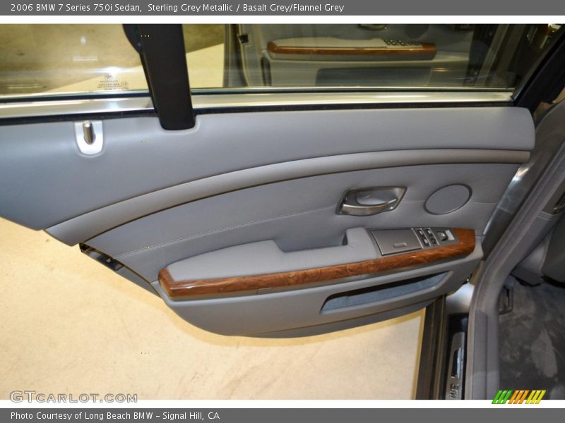 Sterling Grey Metallic / Basalt Grey/Flannel Grey 2006 BMW 7 Series 750i Sedan