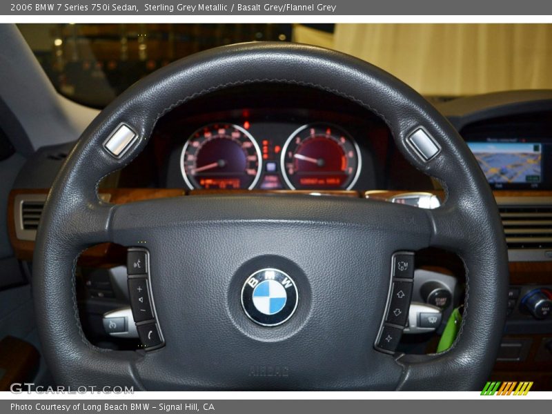Sterling Grey Metallic / Basalt Grey/Flannel Grey 2006 BMW 7 Series 750i Sedan