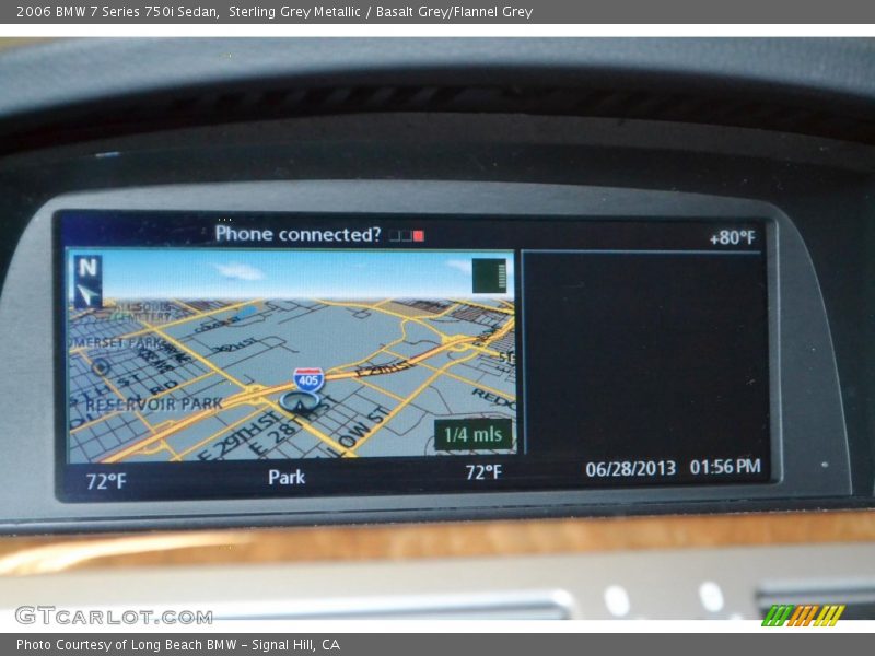 Sterling Grey Metallic / Basalt Grey/Flannel Grey 2006 BMW 7 Series 750i Sedan