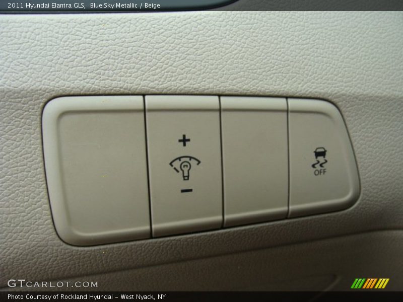 Blue Sky Metallic / Beige 2011 Hyundai Elantra GLS