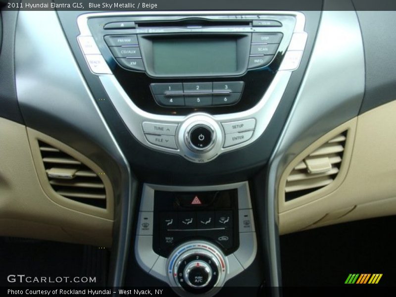 Blue Sky Metallic / Beige 2011 Hyundai Elantra GLS