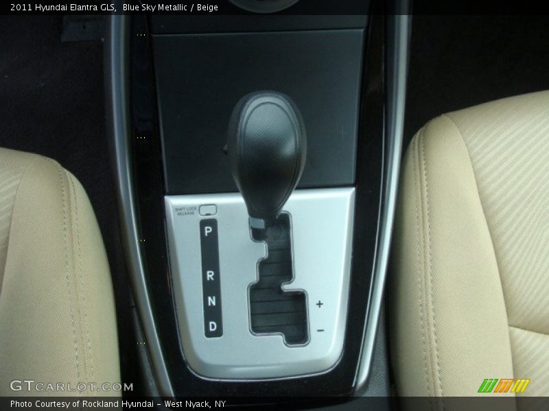 Blue Sky Metallic / Beige 2011 Hyundai Elantra GLS