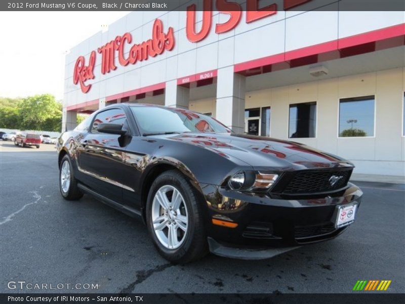 Black / Charcoal Black 2012 Ford Mustang V6 Coupe