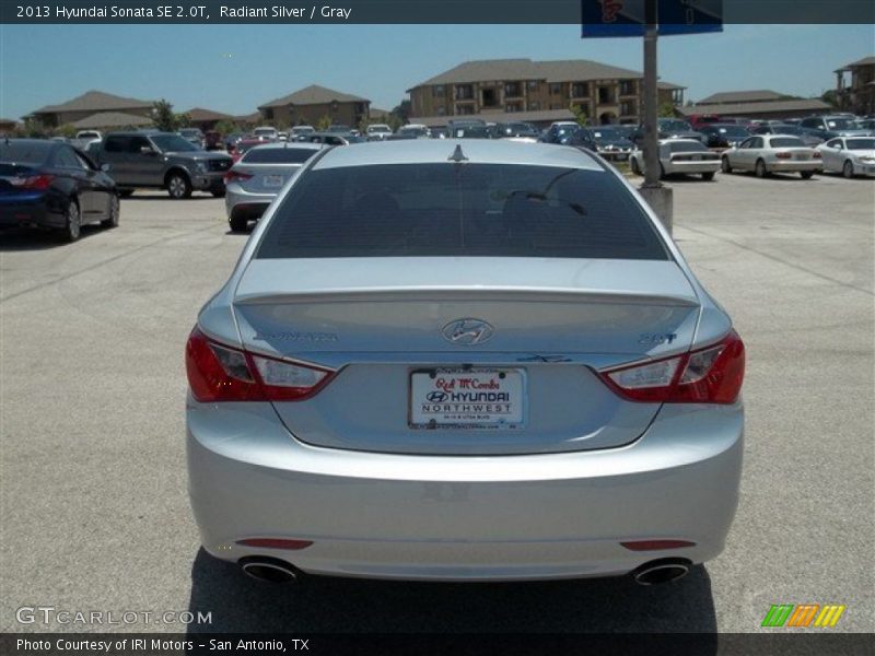 Radiant Silver / Gray 2013 Hyundai Sonata SE 2.0T