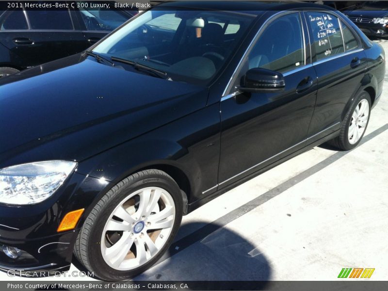 Black / Black 2011 Mercedes-Benz C 300 Luxury