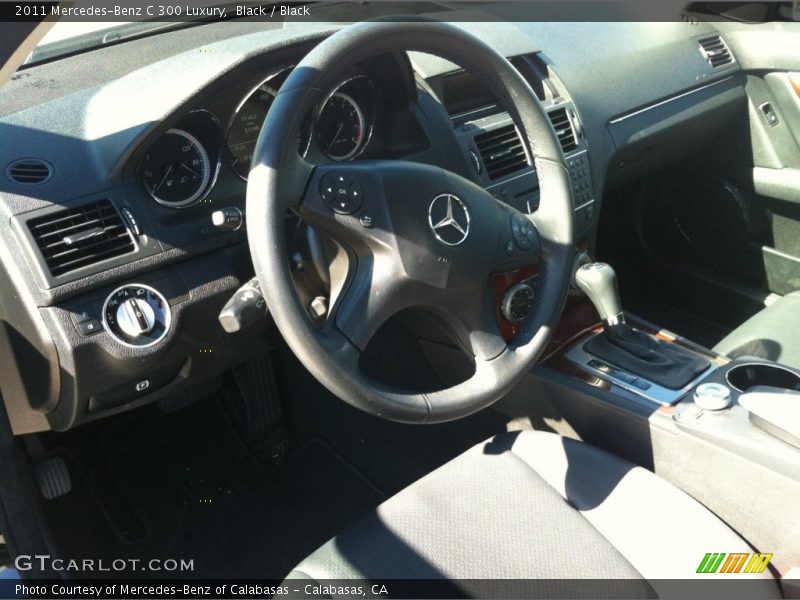 Black / Black 2011 Mercedes-Benz C 300 Luxury