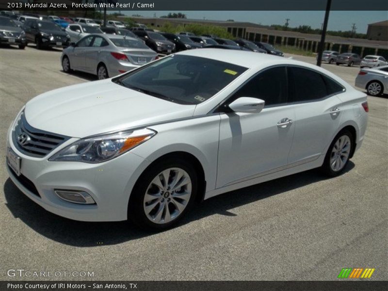 Porcelain White Pearl / Camel 2013 Hyundai Azera