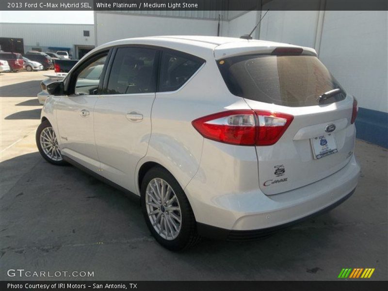 White Platinum / Medium Light Stone 2013 Ford C-Max Hybrid SEL