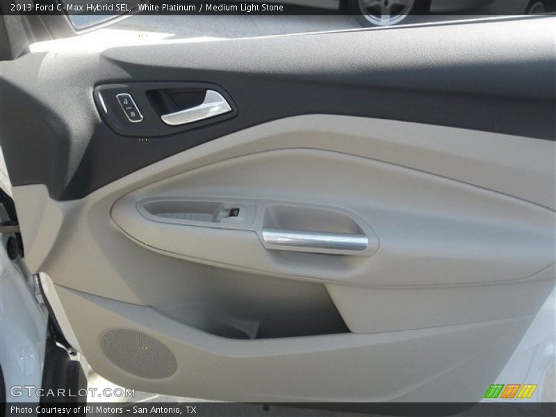 White Platinum / Medium Light Stone 2013 Ford C-Max Hybrid SEL
