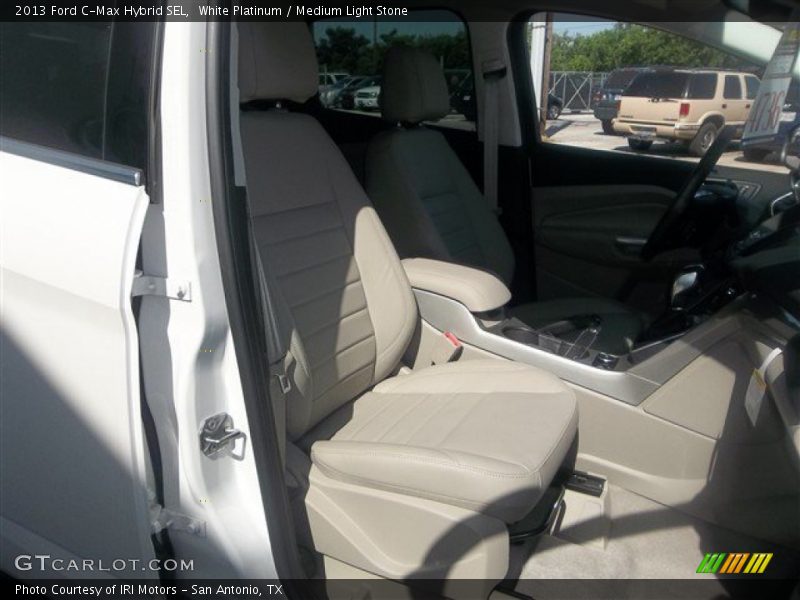 White Platinum / Medium Light Stone 2013 Ford C-Max Hybrid SEL