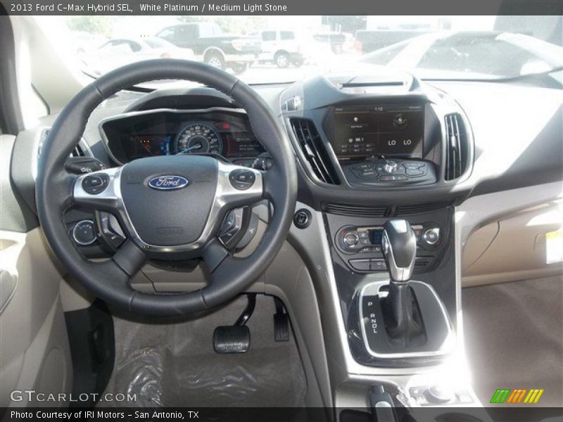 White Platinum / Medium Light Stone 2013 Ford C-Max Hybrid SEL