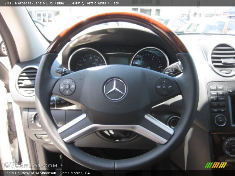 Arctic White / Black 2011 Mercedes-Benz ML 350 BlueTEC 4Matic