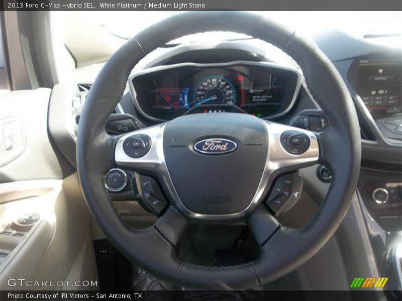 White Platinum / Medium Light Stone 2013 Ford C-Max Hybrid SEL