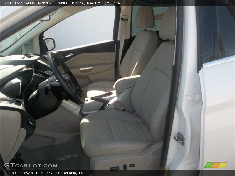 White Platinum / Medium Light Stone 2013 Ford C-Max Hybrid SEL