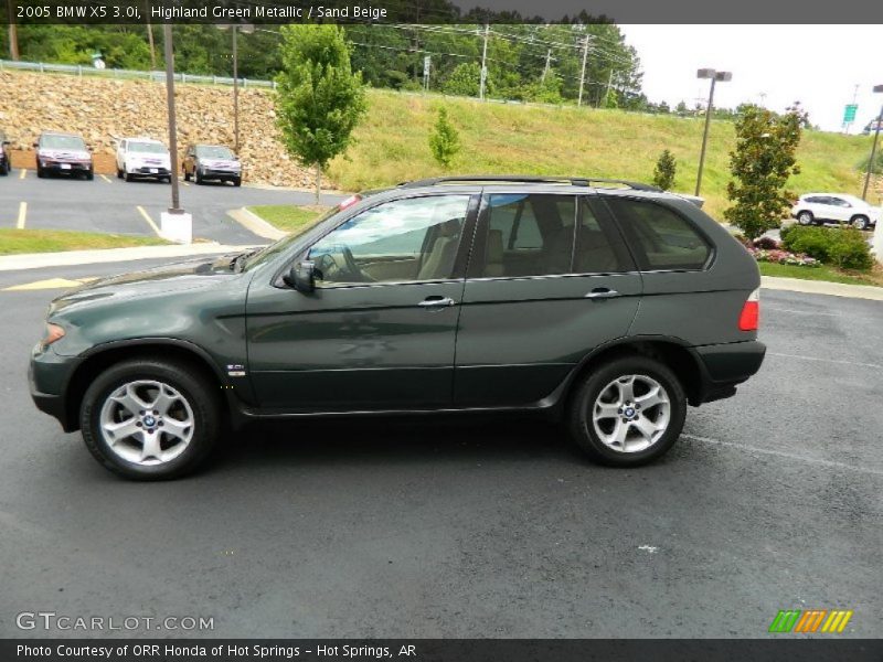 Highland Green Metallic / Sand Beige 2005 BMW X5 3.0i