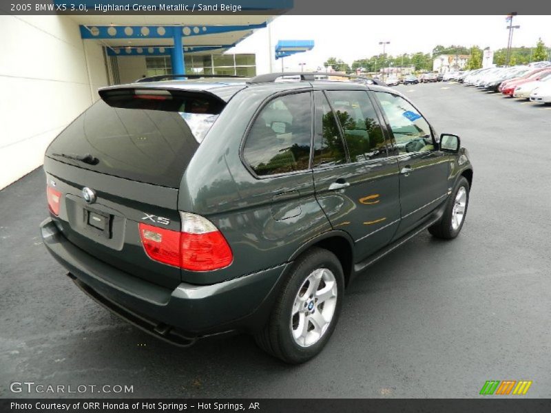 Highland Green Metallic / Sand Beige 2005 BMW X5 3.0i