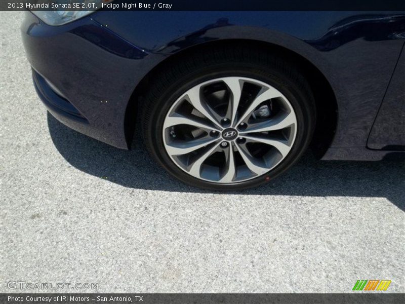Indigo Night Blue / Gray 2013 Hyundai Sonata SE 2.0T